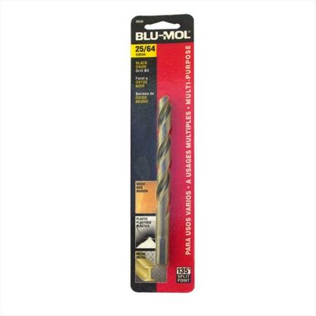 DISSTON Blu-Mol 0.39 In. Diameter Black Oxide Jobber Drill Bit 6650